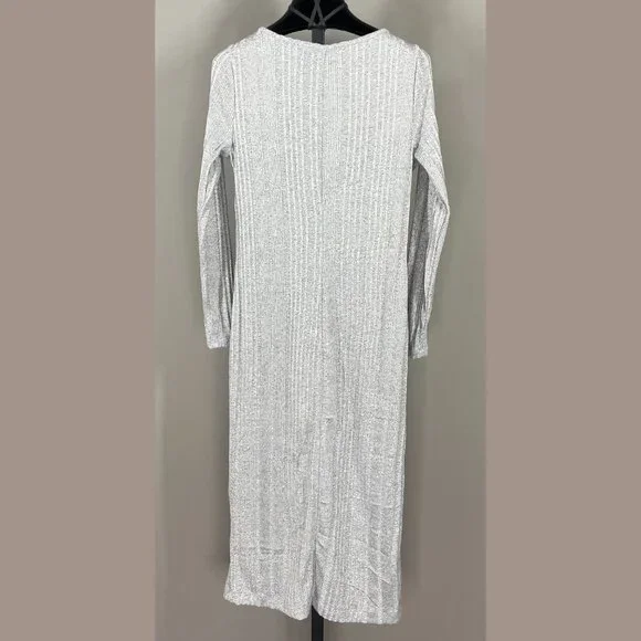 Banana Republic Dress Womens Small gray knit pencil sheath midi casual preppy - Picture 6 of 8